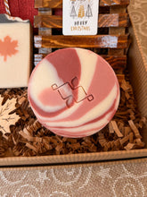 Load image into Gallery viewer, Canadian Christmas Self Care Gift Box featuring Cranberry Yogurt soap by Woods and Mosses.