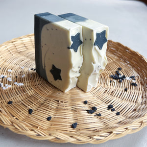 Chia Seed and Charcoal Soap - Woods and Mosses