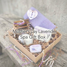 Load image into Gallery viewer, Mother’s Day Lavender Spa Gift Box by Woods and Mosses.