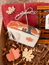 Load image into Gallery viewer, Canadian Christmas Self Care Gift Box featuring Maple Leaf soap by Woods and Mosses.