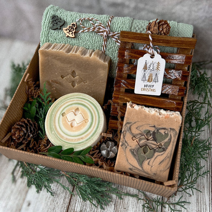 Eco Friendly Christmas Gift Box- Woods and Mosses