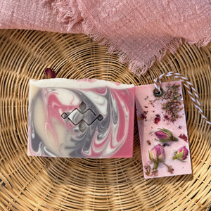 Rose Duo Gift Set: Artisan Soap Bar & Wax Sachet - Woods and Mosses