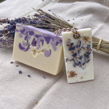 Load image into Gallery viewer, Lavender Duo Gift Set: Artisan Soap Bar &amp; Wax Sachet  - Woods and Mosses