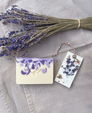 Load image into Gallery viewer, Lavender Duo Gift Set: Artisan Soap Bar and Wax Sachet