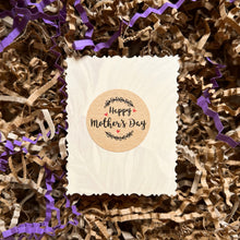 Load image into Gallery viewer, Gift card with 'Happy Mother's Day' on a decorative paper border